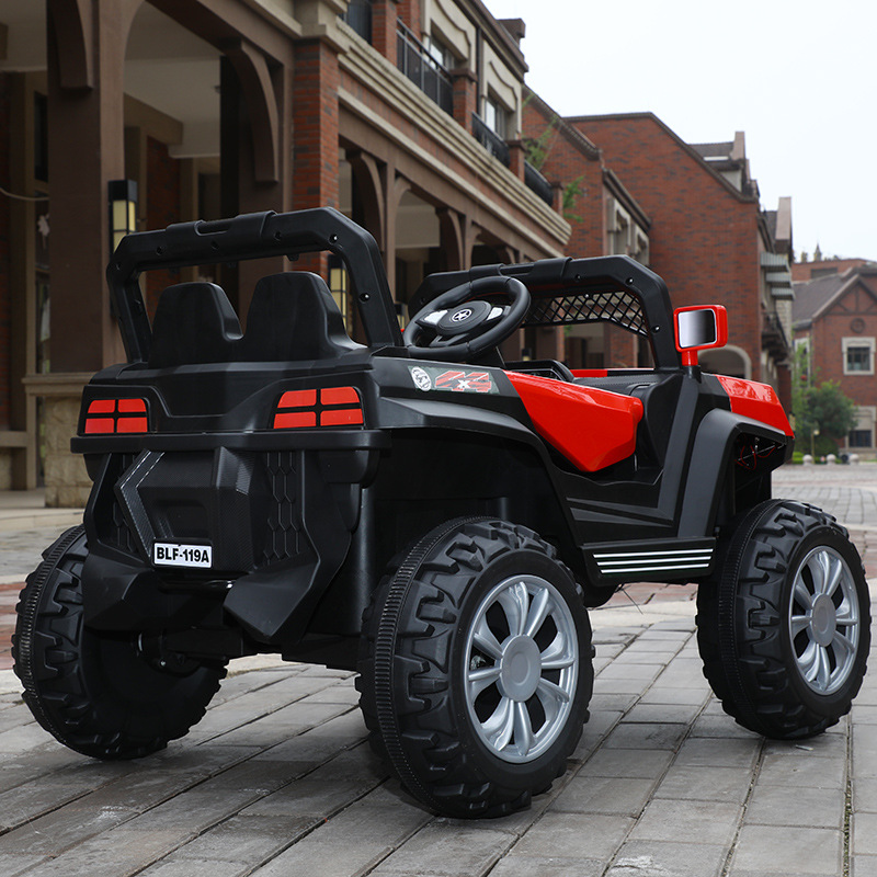 12V Battery Remote Controled Electric Ride on Car Four-wheel Drive Off-road 4*4 12V Battery Remote Controlled Electric Ride on Car Four-wheel Drive Off-road Atv Red - Image 1