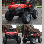 4*4 12V Battery Remote Controlled Electric Ride on Car Four-wheel Drive Off-road Atv Red - Image 4