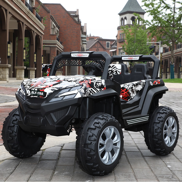 4*4 12V Battery Remote Controlled Electric Ride on Car Four-wheel Drive Off-road Atv Graffiti