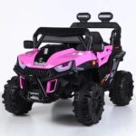 2 Motors Kids Ride On Car with 12V Battery & remote Pink - Image 2