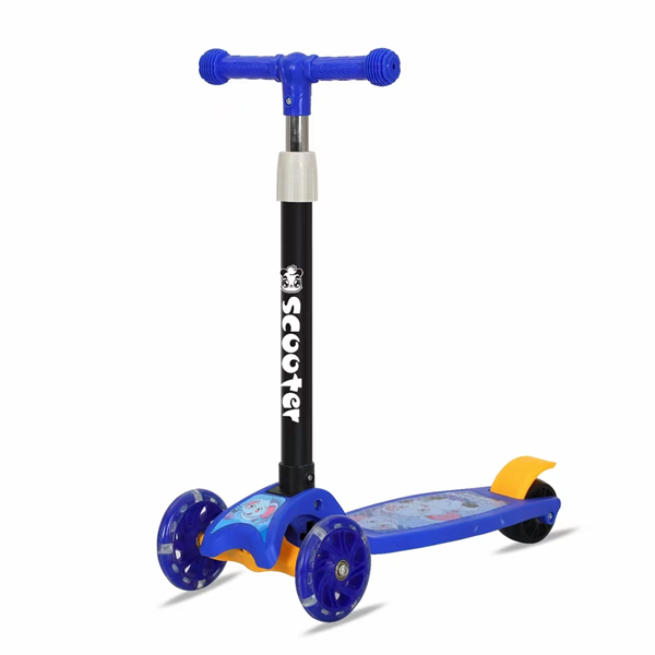 3-Wheels-Adjustable-Height-Scooter-Blue-Age-3-Years-Above 3 Wheels Adjustable Height Scooter Blue Age-3 Years & Above - Image 1