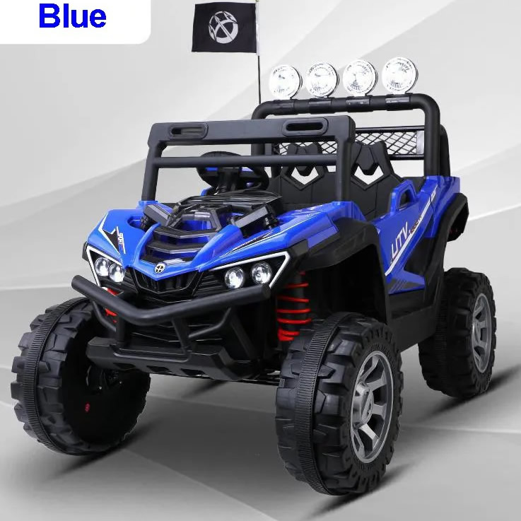 4x4 Kids Ride On Car with 12V Battery and remote 2 4*4 Kids Ride On Car with 12V Battery and remote Blue - Image 1