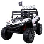 4x4 Kids Ride On Car with 12V Battery and remote White - Image 2