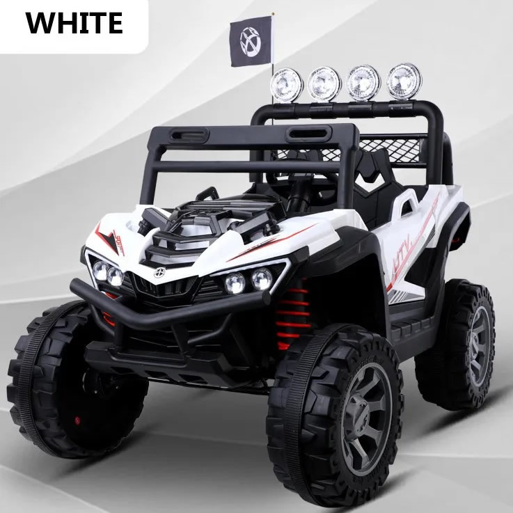 4x4 Kids Ride On Car with 12V Battery and remote White