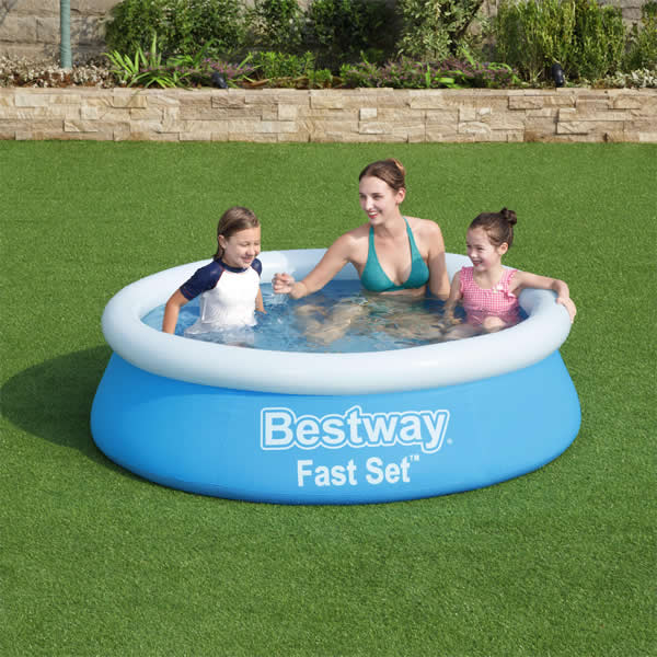 Bestway Fast Set 6ft 2 Bestway Fast Set Swimming Pool, 6ft for Kids and Adults - Image 1