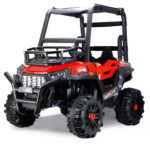 Eva Rubber Wheels Children's Electric 4x4 Buggy Dual Drive Riding Car Red
