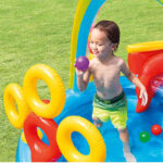 Rainbow Ring Play center inflatable water slide island fun pool 2.97m x 1.93m x 1.35 - Image 3