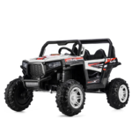 4x4 Big Jeep Off-Road Ride on SUV Kids Electric 12v with Remote Control White - Image 4