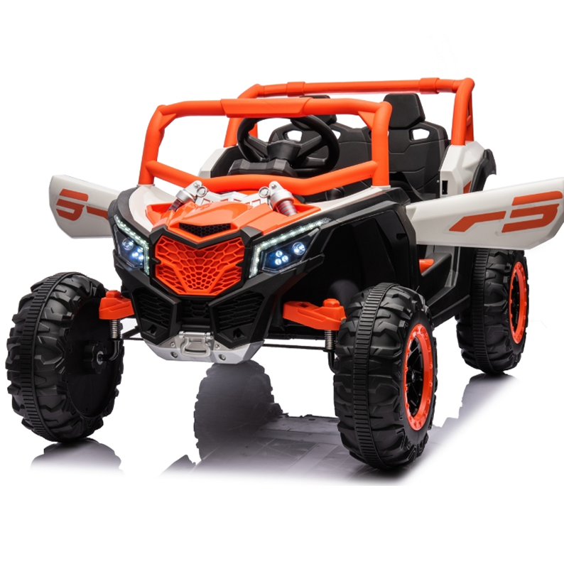 2 Motors Kids Ride On Car with 12V Battery & remote Orange