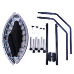 Children/Adult Indoor/Outdoor Trampoline Fitness Rebounder with Adjustable Foam Handle, Exercise Trampoline for Adults Indoor/Garden Workout - Image 5